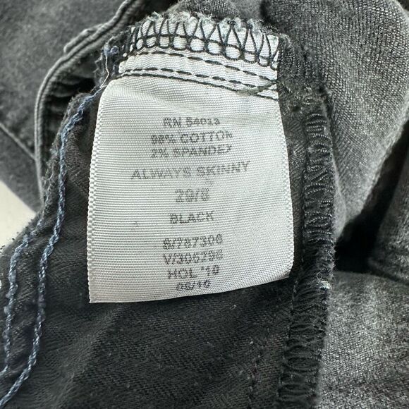 Gap Always Skinny Jeans size 29/8 Washed Black - Picture 7 of 7